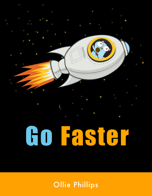 Go Faster book cover. Learn Golang at speed